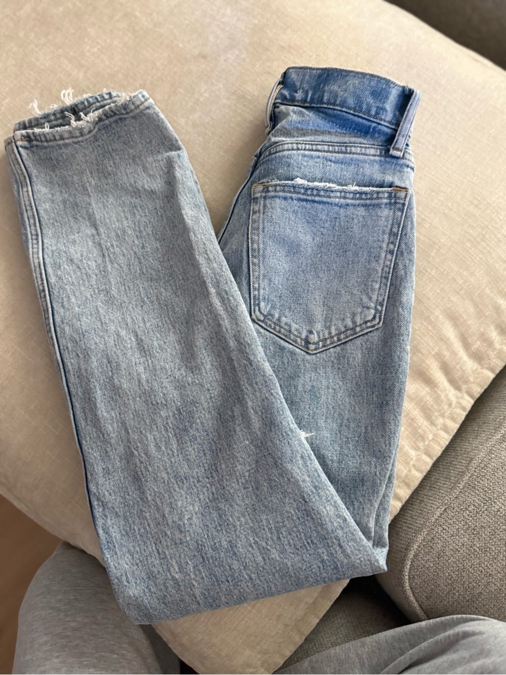Abercrombie & Fitch Light Wash Straight Leg Jeans